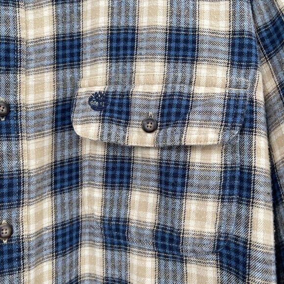 Timberland Multicolor Plaid Checkered Casual Long Sleeve Button Up Shirt XL - Picture 2 of 6
